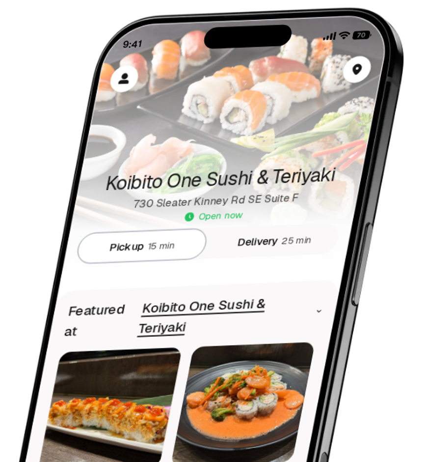 Koibito One Sushi & Teriyaki app preview